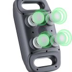 4 Başlıklı Masaj Tabancası - Ergonomik Derin Doku Sırt ve Boyun Masaj Aleti, Ağrı ve Sızı Giderici