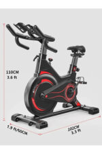 Premium Kondisyon Bisikleti Spinning Bike Egzersiz Aleti, Bluetooth + Uygulama - Görsel 3
