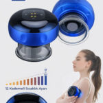 HACAMAT VAKUM MAKİNESİ Smart Cupper Şarjlı Kupa Çekme Işık Tedavili Masaj Vakum Cihazı