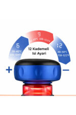 HACAMAT VAKUM MAKİNESİ Smart Cupper Şarjlı Kupa Çekme Işık Tedavili Masaj Vakum Cihazı - Görsel 8