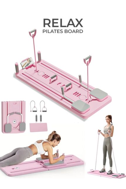 Katlanabilir Çok Fonksiyonlu Pilates Reformer Tahtası – Tüm Vücut Egzersiz Aleti