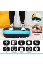 Vibro Vibration Plate Egzersiz Fitness  Ve Titreşimli Basen Karın Kol Bacak Spor Aleti Cihazı - Görsel 3