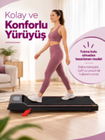 İnce ve Pratik Tasarım Kompakt Yürüme ve Koşu Bandı RL-870 - Görsel 3
