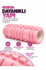 Foam Roller 33x13 cm Orta Sert Dokulu Egzersiz Rulosu – Pilates Fitness Yoga Spor Ekipmanı - Görsel 2