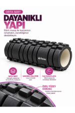 Foam Roller 33x13 cm Orta Sert Dokulu Egzersiz Rulosu – Pilates Fitness Yoga Spor Ekipmanı - Görsel 5